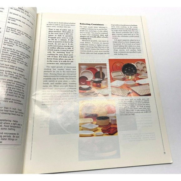 Kenmore Microwave Cooking Recipes Cookbook 1989 Techniques Guide to Use - Picture 3 of 8